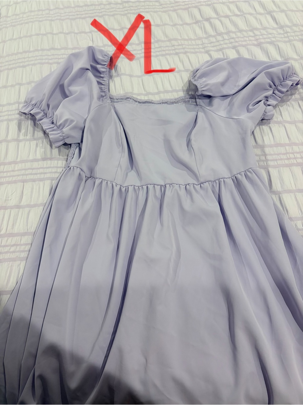 Lilac Puff Sleeve Dress